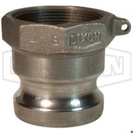 Dixon Boss-Lock Type A Cam and Groove Adapter, 5 in, Male Adapter x FNPT, Malleable Iron, Domestic 500-A-MI